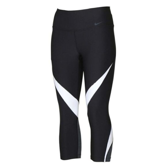 Nike power legend dri-fit training capris leggings black size medium - Picture 1 of 13